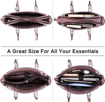 Laptop Bag for Women,Tote Bag,15.6-17 Inch Laptop Bag, Large Tote Bag Teacher Bag Work Bag Briefcase with Multi-Pockets for Girls Work University Travel,Birthday Mother'S Day Graduation Gift for Her