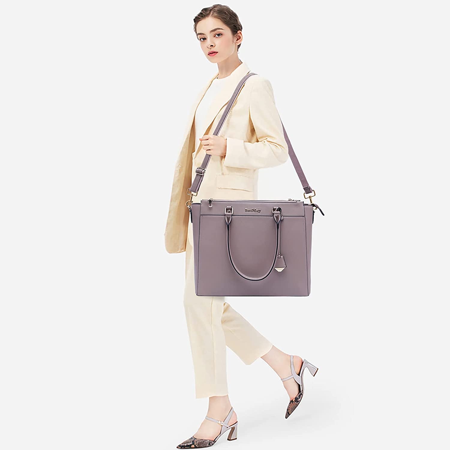 Laptop Bag for Women,Tote Bag,15.6-17 Inch Laptop Bag, Large Tote Bag Teacher Bag Work Bag Briefcase with Multi-Pockets for Girls Work University Travel,Birthday Mother'S Day Graduation Gift for Her